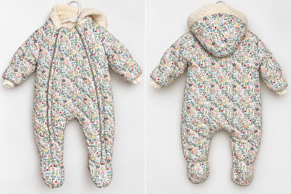 Mini Boden Baby Snowsuit Size 6-9 Months